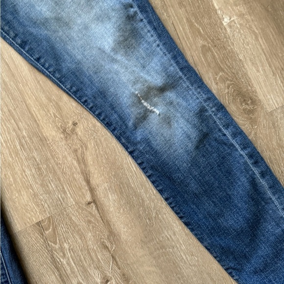 Mother The Looker Cropped Distressed Jeans Women size 25 Gypsy Blue - Picture 6 of 11